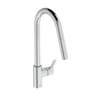 Ideale Standaard Gusto keukenmengkraan met uittrekbare douche uitloop chroom BD414AA Ideale Standaard Gusto keukenmengkraan met uittrekbare douche uitloop chroom BD414AA
