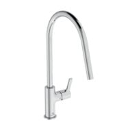 Ideale Standaard Gusto keukenmengkraan rond draaibaar chroom BD409AA Ideale Standaard Gusto keukenmengkraan rond draaibaar chroom BD409AA