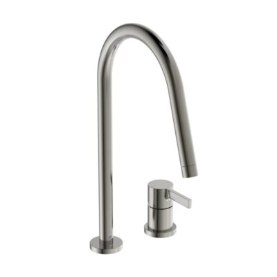 Ideale Standaard Gusto keukenmengkraan rond draaibaar zilver Storm BD422GN 7 Ideale Standaard Gusto keukenmengkraan rond draaibaar zilver Storm BD422GN 7