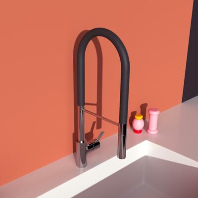 Ideal Standaard Gusto keukenmengkraan semi-pro 2-functies chroom BD421AA 5