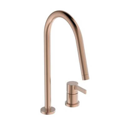 Ideale Standaard Gusto keukenmengkraan Sunset Rose rond draaibaar BD422J4 6 Ideale Standaard Gusto keukenmengkraan Sunset Rose rond draaibaar BD422J4 6
