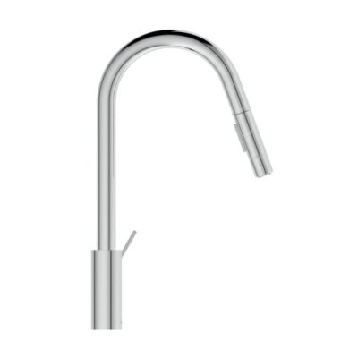 Ideale Standaard Gusto keukenmengkraan uitloop 2-functie-douche rond draaibaar uittrekbaar 2 standen chroom BD416AA 7 Ideale Standaard Gusto keukenmengkraan uitloop 2-functie-douche rond draaibaar uittrekbaar 2 standen chroom BD416AA 7