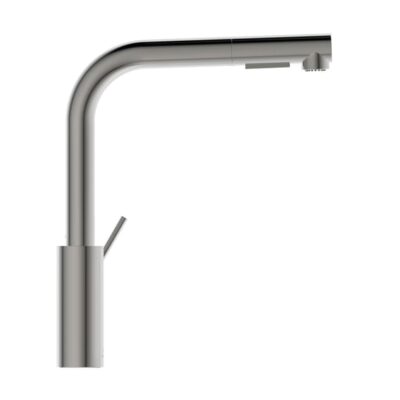 Ideal Standaard Gusto keukenmengkraan uitloop 2L-uitloop 2F-douche draaibaar uittrekbaar zilver storm BD420GN 4