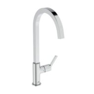 Ideale Standaard Gusto keukenmengkraan vierkante uitloop draaibaar chroom BD411AA Ideale Standaard Gusto keukenmengkraan vierkante uitloop draaibaar chroom BD411AA