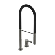 Ideale Standaard Gusto Semi-Pro 2-functiesproeier keukenmengkraan uittrekbaar grijs magnetisch BD425A5 Ideale Standaard Gusto Semi-Pro 2-functiesproeier keukenmengkraan uittrekbaar grijs magnetisch BD425A5