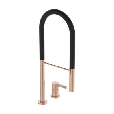 Ideal Standaard Gusto Semi-Pro keukenmengkraan 2-gats 2-functiesproeier Sunset Rose BD425J4 6