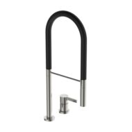 Ideale Standaard Gusto Semi-Pro keukenmengkraan 2-gats 2-functiesproeier zilver Storm BD425GN Ideale Standaard Gusto Semi-Pro keukenmengkraan 2-gats 2-functiesproeier zilver Storm BD425GN