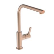 Ideale Standaard Gusto Sunset Rose keukenmengkraan L-uitloop draaibaar BD418J4 Ideale Standaard Gusto Sunset Rose keukenmengkraan L-uitloop draaibaar BD418J4