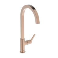 Ideale Standaard Gusto Sunset Rose keukenmengkraan vierkante uitloop draaibaar BD411J4 Ideale Standaard Gusto Sunset Rose keukenmengkraan vierkante uitloop draaibaar BD411J4