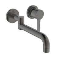 Ideal Standaard Gusto wandkeukenmengkraan rond draaibaar grijs magnetisch BD426A5