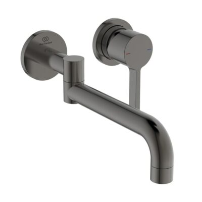 Ideal Standaard Gusto wandkeukenmengkraan rond draaibaar grijs magnetisch BD426A5 7