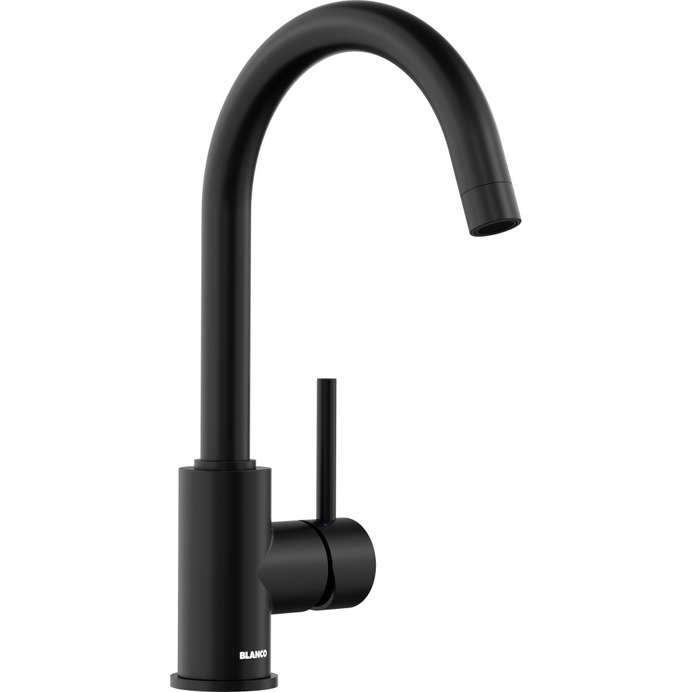 Blanco MIDA keukenmengkraan mat-zwart met draaibare ronde uitloop en staafgreep voor eenvoudige installatie 526649 3