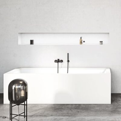 Kludi BOZZ eengreeps opbouw badmengkraan 2 verbruikers mat-zwart 386913976 5