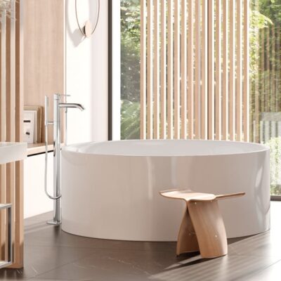 Kludi BOZZ eengreeps vrijstaande badmengkraan chroom 385900576 4