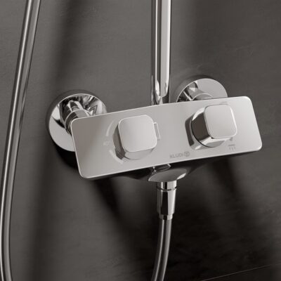 Kludi COCKPIT thermostatische opbouw regendoucheset 300 x 220 mm chroom 8005005-00 7