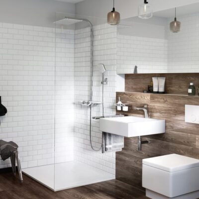 Kludi COCKPIT thermostatische opbouw regendoucheset 400 x 260 mm chroom wit 8020091-00 7