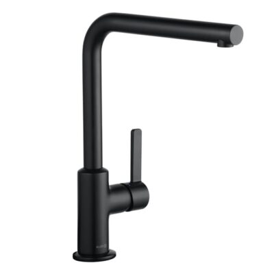 Kludi L-ine S draaibare mat-zwarte keukenmengkraan met hendel 408033975 4