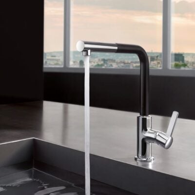 Kludi L-ine S spoelbak eenhendelmengkraan draaibaar uittrekbaar chroom 408518775 6