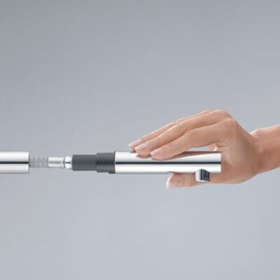 Kludi L-ine S spoelbak eenhendelmengkraan draaibaar uittrekbaar chroom 408518775 4