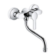 Kludi Logo Neo keukenmuur eengreepsmengkraan draaibaar chroom 379240575