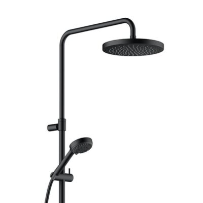 Kludi LOGO thermostatische opbouw regendoucheset Ø245 mm mat-zwart 6808239-00 4