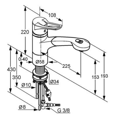 Kludi MX eenhendel keukenmengkraan uittrekbaar draaibaar chroom 399420562 4