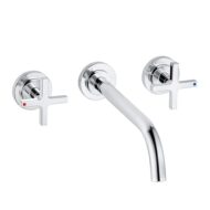 Kludi Nova Fonte Classic inbouwmengkraan 24cm chroom kruisgreep wandmontage tweegreeps 201460520 Kludi Nova Fonte Classic inbouwmengkraan 24cm chroom kruisgreep wandmontage tweegreeps 201460520