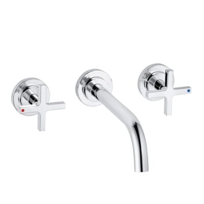 Kludi Nova Fonte Classic retro inbouw wastafelmengkraan 18cm kruisgreep chroom 201440520 8 Kludi Nova Fonte Classic retro inbouw wastafelmengkraan 18cm kruisgreep chroom 201440520 8