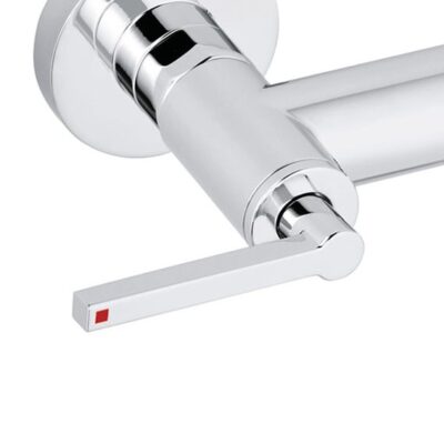 Kludi Nova Fonte Puristic wandopbouw badmengkraan met dichte grepen en keramische afsluiting chroom 205400515 6