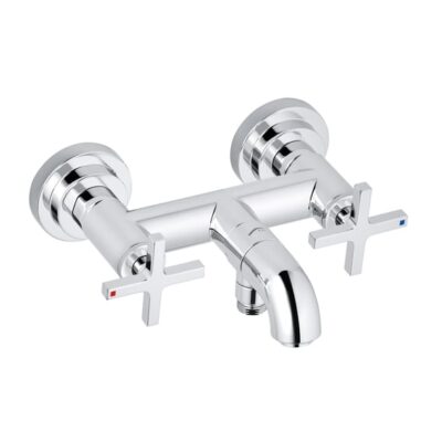 Kludi NOVA FONTE tweegreeps opbouw badmengkraan 2 verbruikers chroom 205400520 4