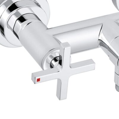 Kludi NOVA FONTE tweegreeps opbouw badmengkraan 2 verbruikers chroom 205400520 5