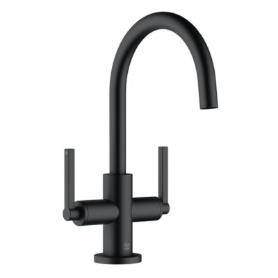 Kludi NOVA FONTE wastafelkraan Puristic met trekstang-afvoergarnituur mat-zwart 201183915 5