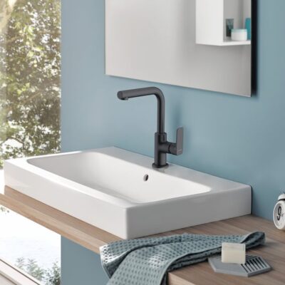 Kludi PURE&STYLE wastafelkraan mat-zwart 400243975 4