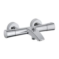 Kludi Zenta thermostatische opbouw badmengkraan met 2-weg omsteller en chroom afwerking 351010538