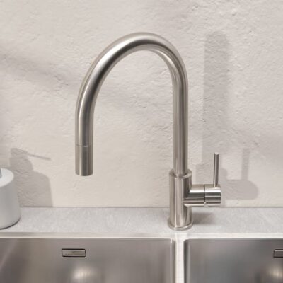 Reginox Huron eenhendel keukenmengkraan uittrekbaar draaibaar geborsteld roestvrij staal R34576 6