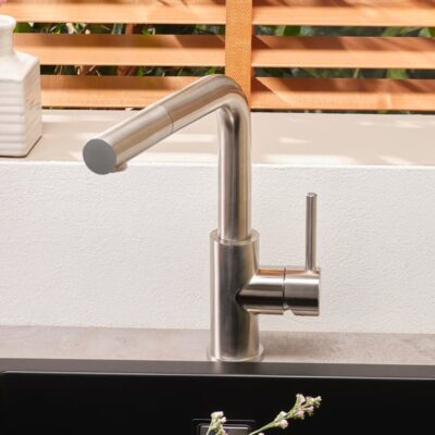 Reginox Palm eenhendel keukenmengkraan uittrekbaar draaibaar roestvrij staal geborsteld R34583 5