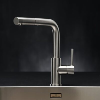 Reginox Palm eenhendel keukenmengkraan uittrekbaar draaibaar roestvrij staal geborsteld R34583 6