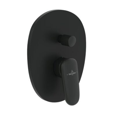 Villeroy & Boch Antao eengreeps inbouw mengkraan voor bad & douche 2 verbruikers mat-zwart TVT111001000K5 8