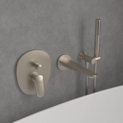 Villeroy & Boch Antao eengreeps inbouw mengkraan voor bad & douche 2 verbruikers nikkel geborsteld TVT11100100064 5
