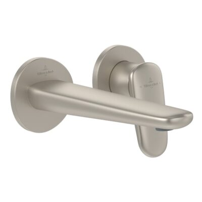 Villeroy & Boch Antao eengreeps inbouw wastafelmengkraan met AquaSmart nikkel geborsteld TVW11100200064 10