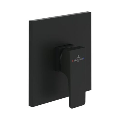 Villeroy & Boch Architectura Square eengreeps inbouw douchemengkraan 1 verbruiker mat-zwart TVS125002000K5 8