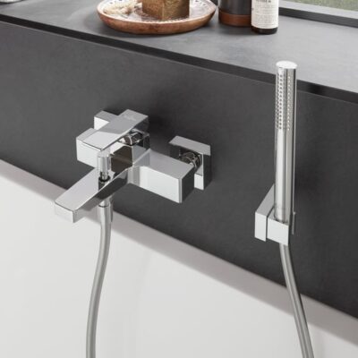 Villeroy & Boch Architectura Square eengreeps opbouw badmengkraan 2 verbruikers chroom TVT12500100061 4