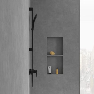 Villeroy & Boch Architectura Square eengreeps opbouw douchemengkraan 1 verbruiker mat-zwart TVS125001000K5 7