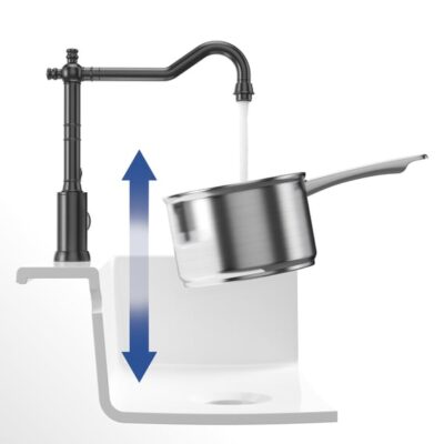 Villeroy & Boch Avia 20 eengreeps keukenmengkraan draaibaar antraciet 92400005 7