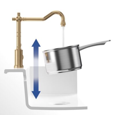 Villeroy & Boch Avia 20 eengreeps keukenmengkraan draaibaar goud 92400003 7