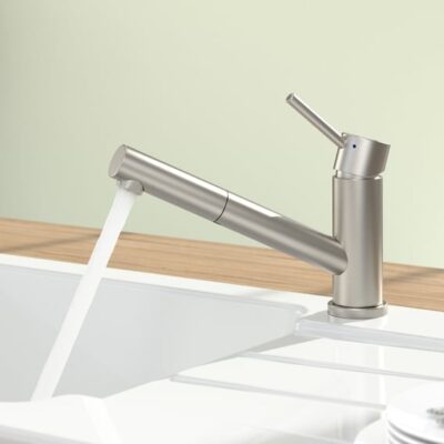 Villeroy & Boch Como douche eengreeps keukenmengkraan draaibaar uittrekbaar edelstaal finish 925200LC 13 Villeroy & Boch Como douche eengreeps keukenmengkraan draaibaar uittrekbaar edelstaal finish 925200LC 13