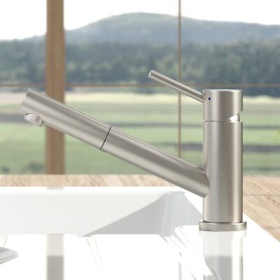 Villeroy & Boch Como douche eengreeps keukenmengkraan draaibaar uittrekbaar edelstaal finish 925200LC 15 Villeroy & Boch Como douche eengreeps keukenmengkraan draaibaar uittrekbaar edelstaal finish 925200LC 15