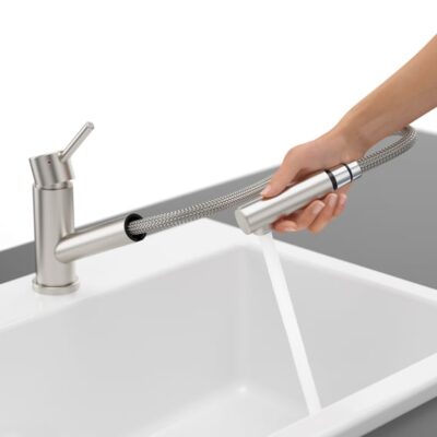 Villeroy & Boch Como douche eengreeps keukenmengkraan draaibaar uittrekbaar edelstaal finish 925200LC 17 Villeroy & Boch Como douche eengreeps keukenmengkraan draaibaar uittrekbaar edelstaal finish 925200LC 17