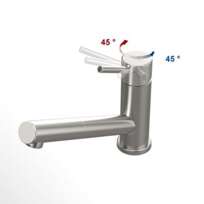Villeroy & Boch Como douche eengreeps keukenmengkraan draaibaar uittrekbaar edelstaal finish 925200LC 18 Villeroy & Boch Como douche eengreeps keukenmengkraan draaibaar uittrekbaar edelstaal finish 925200LC 18