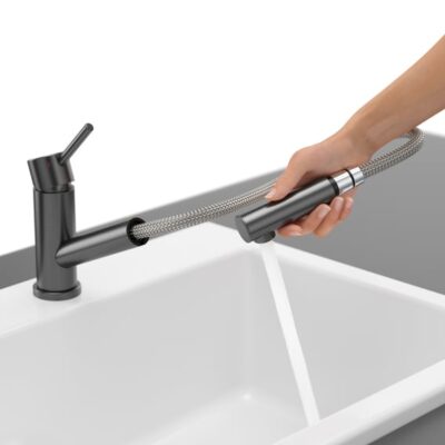 Villeroy & Boch Como raam-douche eengreeps keukenmengkraan antraciet mat uittrekbaar 92580005 6